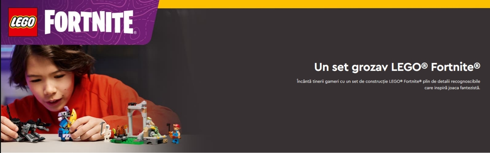 LEGO Fortnite Tabara lui Peely si Sparkplug